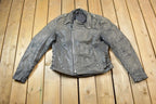 Vintage 1990s Leather Biker Jacket Made In USA