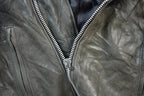Vintage 1990s Leather Biker Jacket Made In USA
