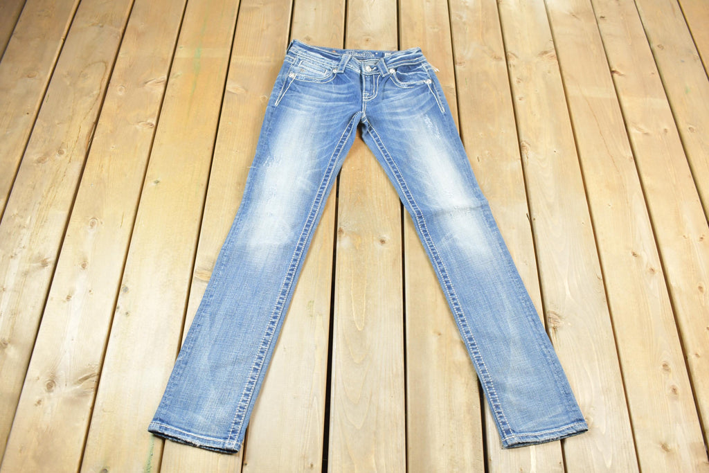Vintage Y2K Miss Me Bedazzled Low Rise Jeans Size 26x32