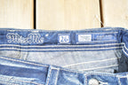 Vintage Y2K Miss Me Bedazzled Low Rise Jeans Size 26x32.5