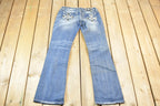Vintage Y2K Miss Me Bedazzled Low Rise Jeans Size 26x32.5
