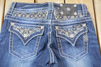 Vintage Y2K Miss Me Bedazzled Low Rise Jeans Size 26x33
