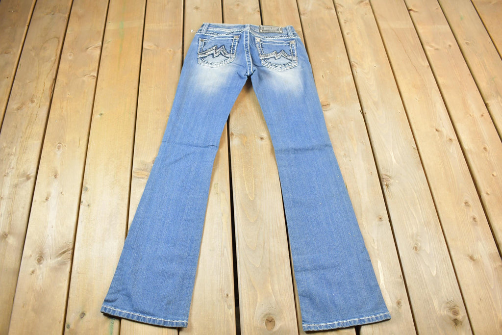 Vintage Y2K Miss Me Bedazzled Low Rise Jeans Size 26x33