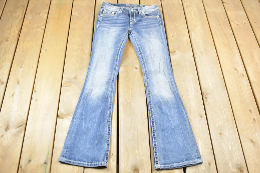 Vintage Y2K Miss Me Bedazzled Low Rise Jeans Size 26x32