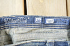 Vintage Y2K Miss Me Bedazzled Low Rise Jeans Size 26x33