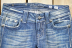 Vintage Y2K Miss Me Bedazzled Low Rise Jeans Size 26x33