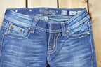 Vintage Y2K Miss Me Bedazzled Low Rise Jeans Size 26x33