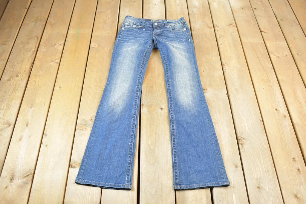 Vintage Y2K Miss Me Bedazzled Low Rise Jeans Size 26x32