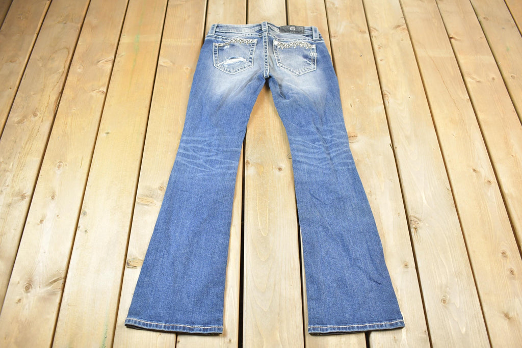 Vintage Y2K Miss Me Bedazzled Mid Rise Jeans Size 26x32