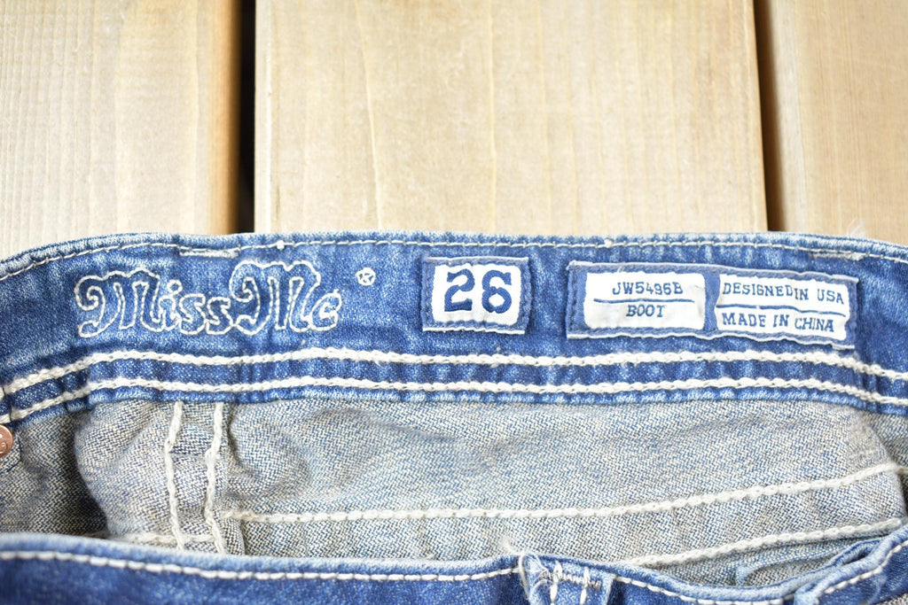 Vintage Y2K Miss Me Bedazzled Low Rise Jeans Size 26x32