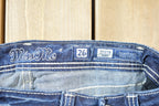 Vintage Y2K Miss Me Bedazzled Low Rise Jeans Size 26x33