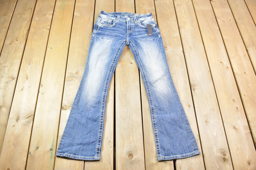 Vintage Y2K Miss Me Bedazzled Mid Rise Jeans Size 26x31