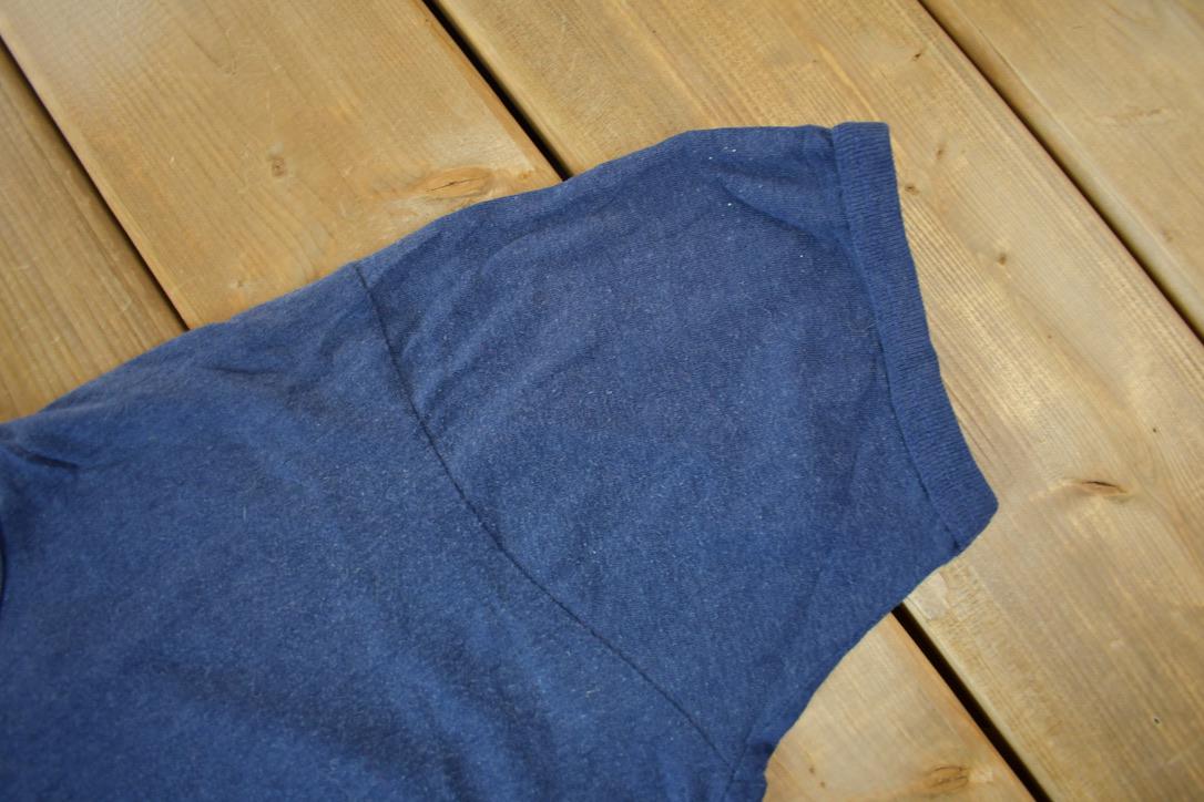 Vintage 1970s CREW Graphic Ringer T-Shirt