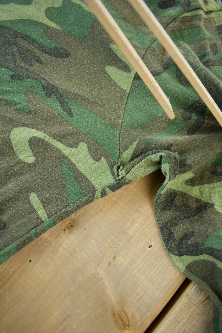 Vintage 1990s Long Sleeve Woodland Camo T-Shirt