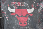 Vintage 1990s Chicago Bulls All Over Print NBA Basketball Boxy Fit Jean Jacket