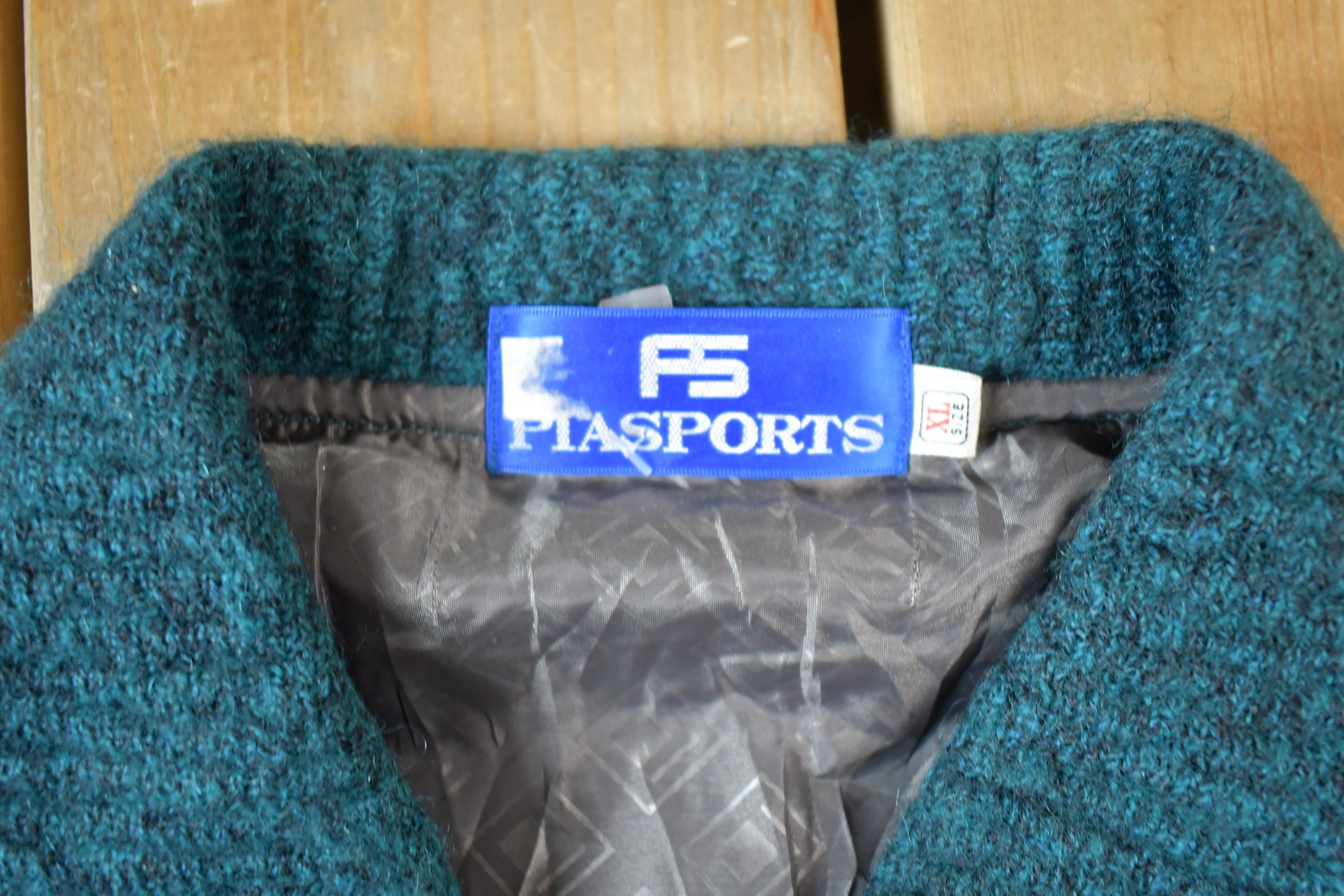 Vintage 1990s Knit Varsity Jacket Made In USA