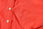 Vintage 1960s Neiman Marcus Women's Pleated Short Sleeve Blank Button Up Shirt