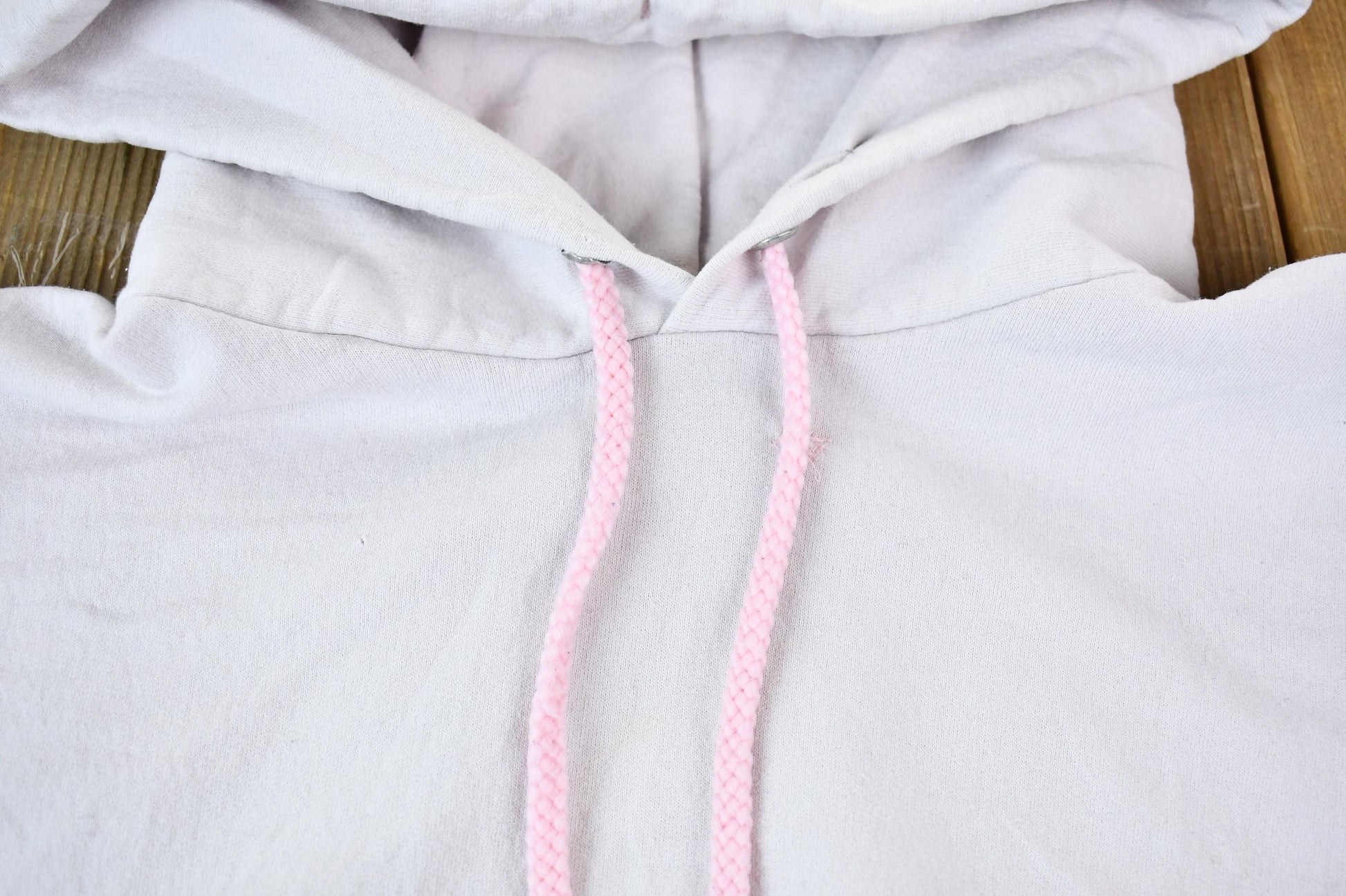 Vintage 1990s Light Pink Blank Heavyweight Hooded Sweatshirt