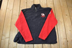 Vintage 1990s Dale Earnhardt The Intimidator 3 Winners circle Fleece Quarter Zip Sweater