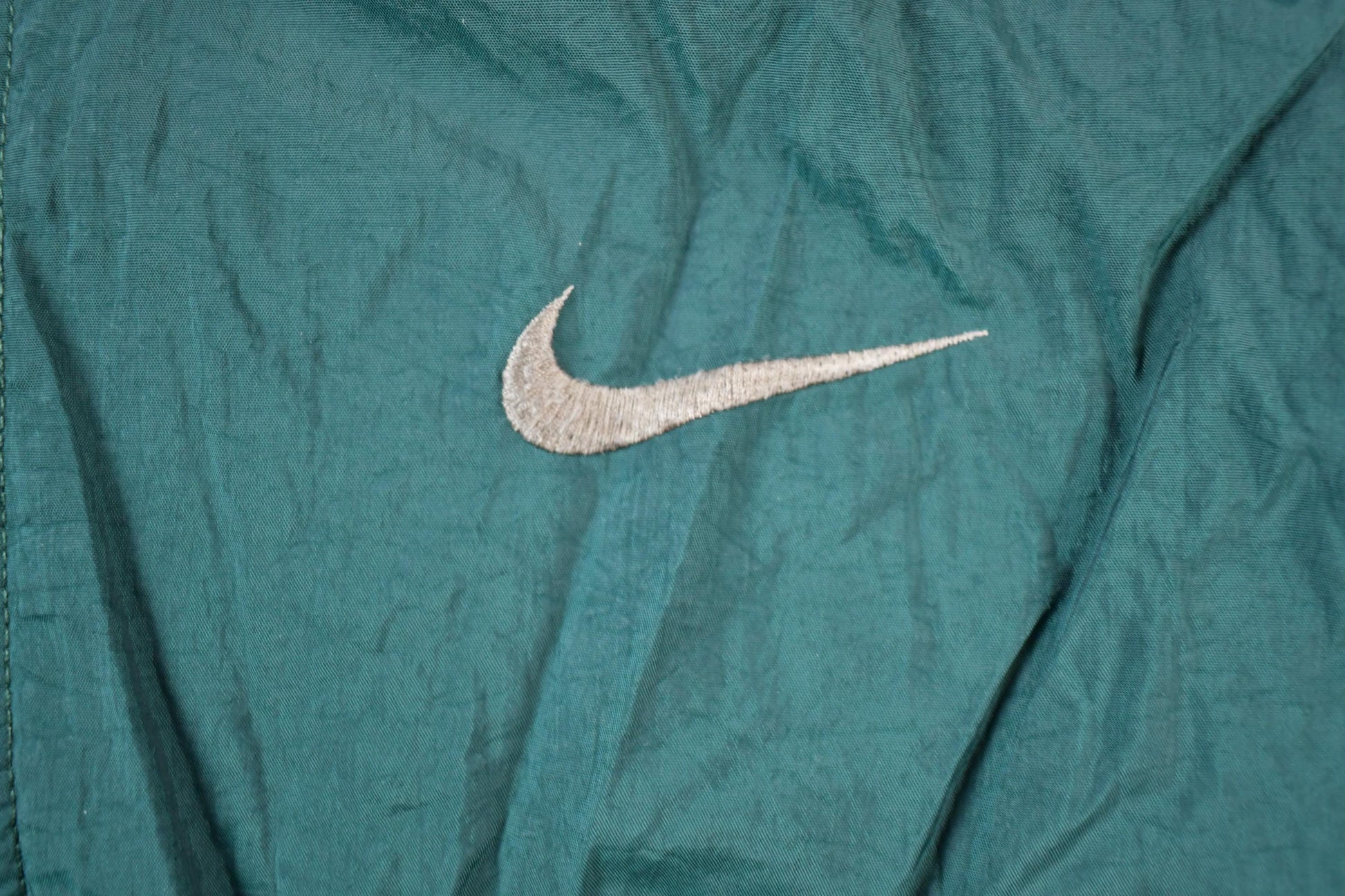 Vintage 1990s Nike Green Lined Windbreaker Jacket