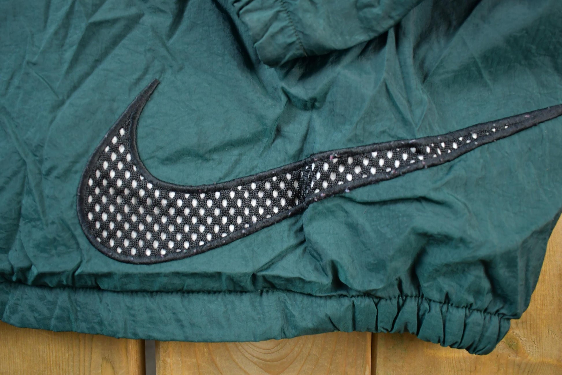 Vintage 1990s Nike Green Lined Windbreaker Jacket