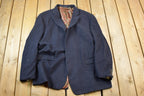 Vintage 1990s Lauren Ralph Lauren 100% Wool Cashmere Silk Button Up Dinner Jacket