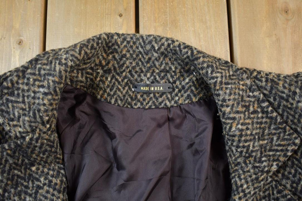 Vintage 1990s 100% Wool Button Up Dinner Jacket Made In USA