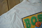 Vintage 1995 Boston Celtics Boston Garden NBA Basketball Graphic T-Shirt