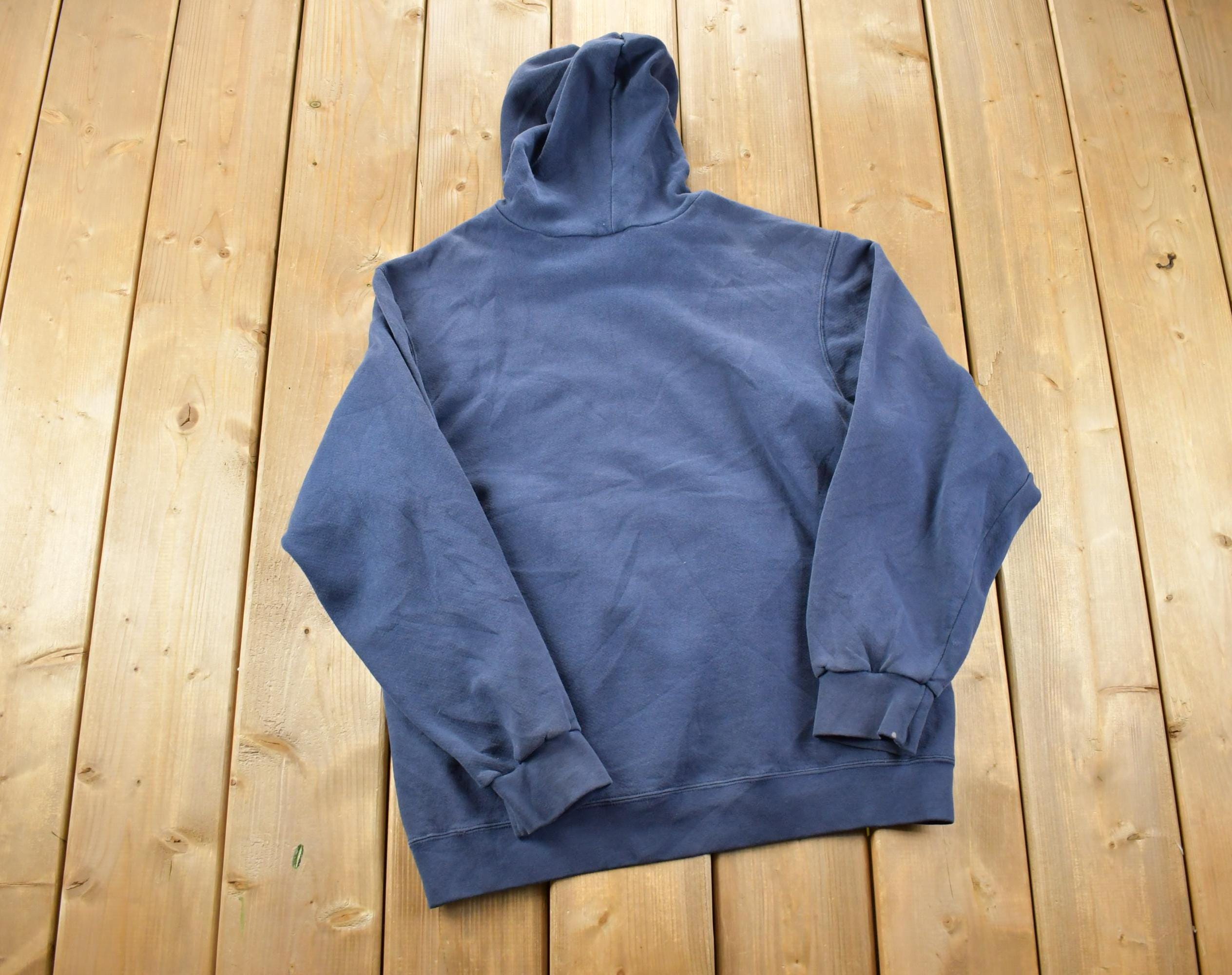 Vintage 1990s Nike Embroidered Mini Swoosh Hoodie Sweatshirt