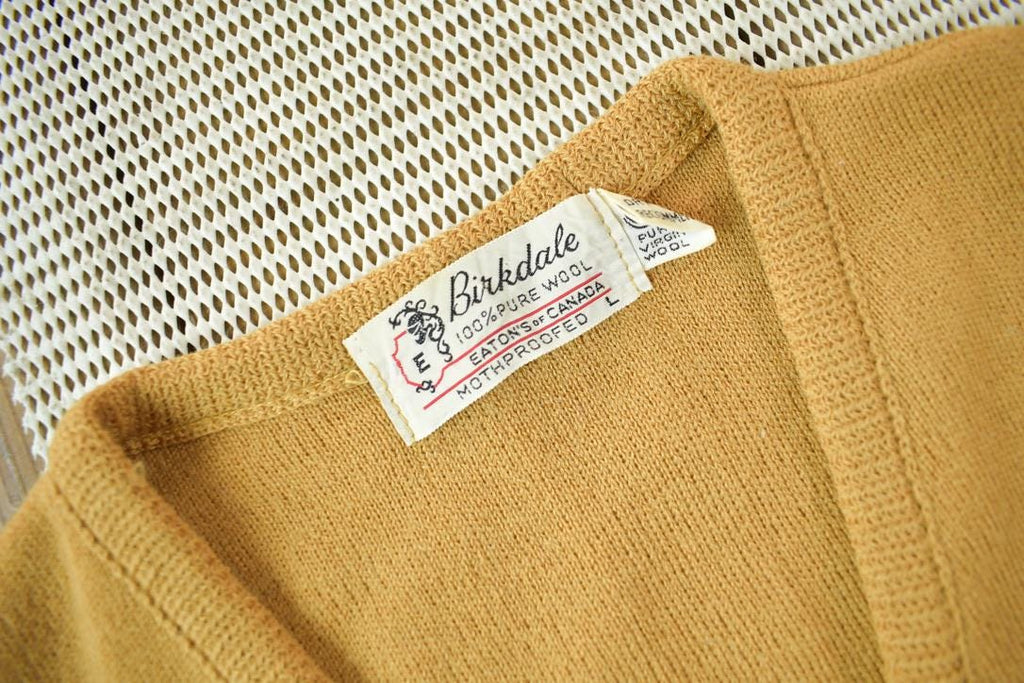 Vintage 1950s Birkdale Pure Wool Knit Cardigan Sweater