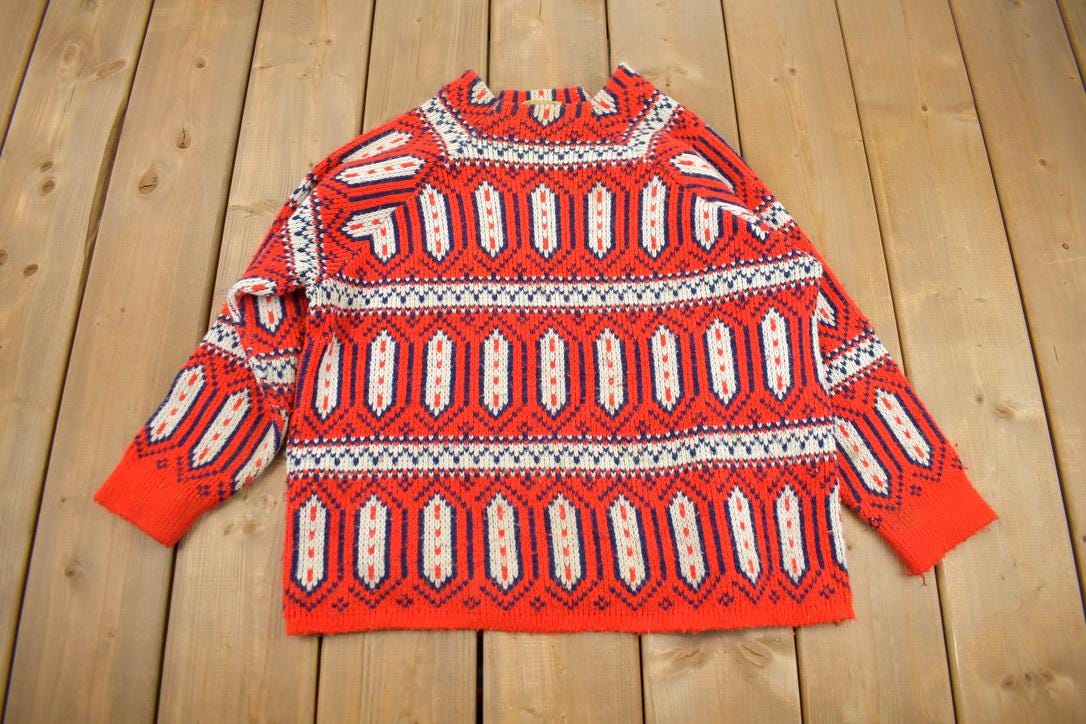Vintage 1960s Champion Knitting Mills Pullover Knit Sweater