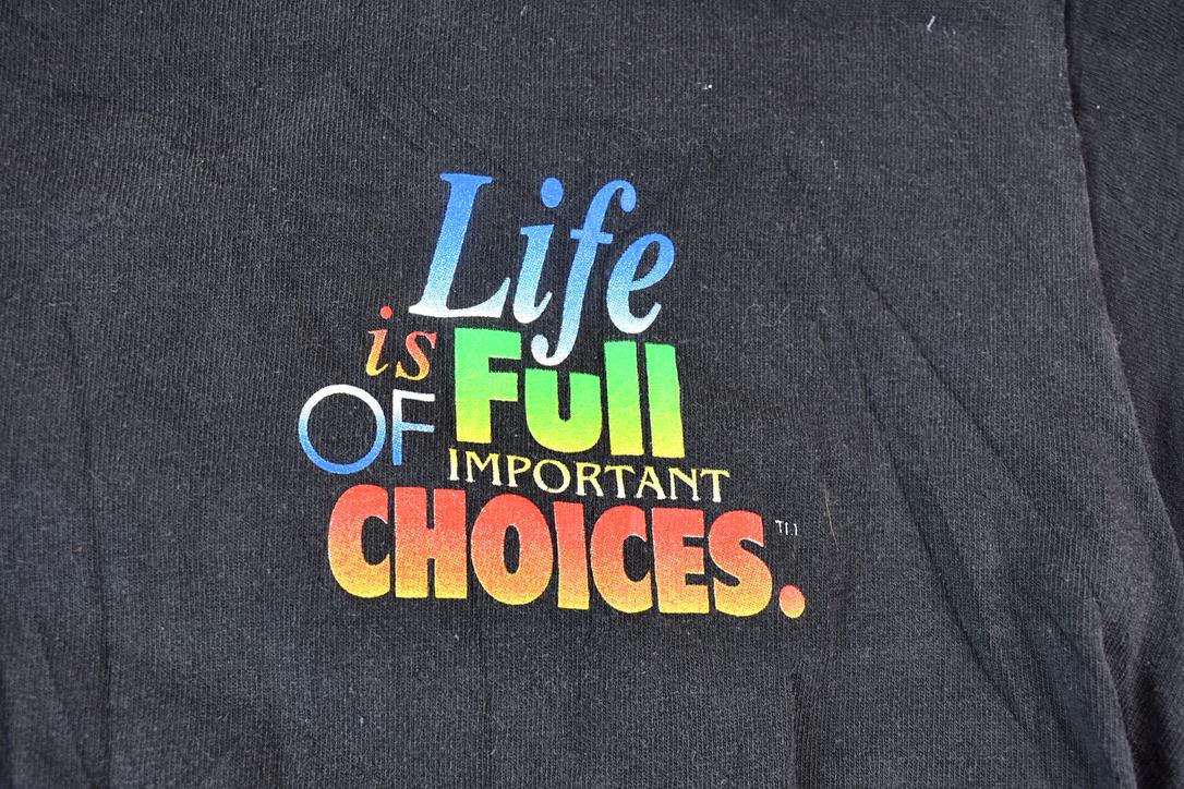 Vintage 1990s Life is Full of Choices Retro Guitars Graphic T-Shirt