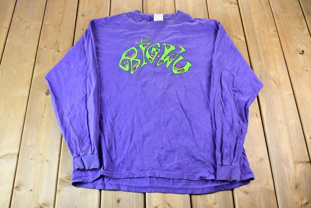 Vintage 1990s Purple The Big Wu Long Sleeve Graphic Band T-Shirt