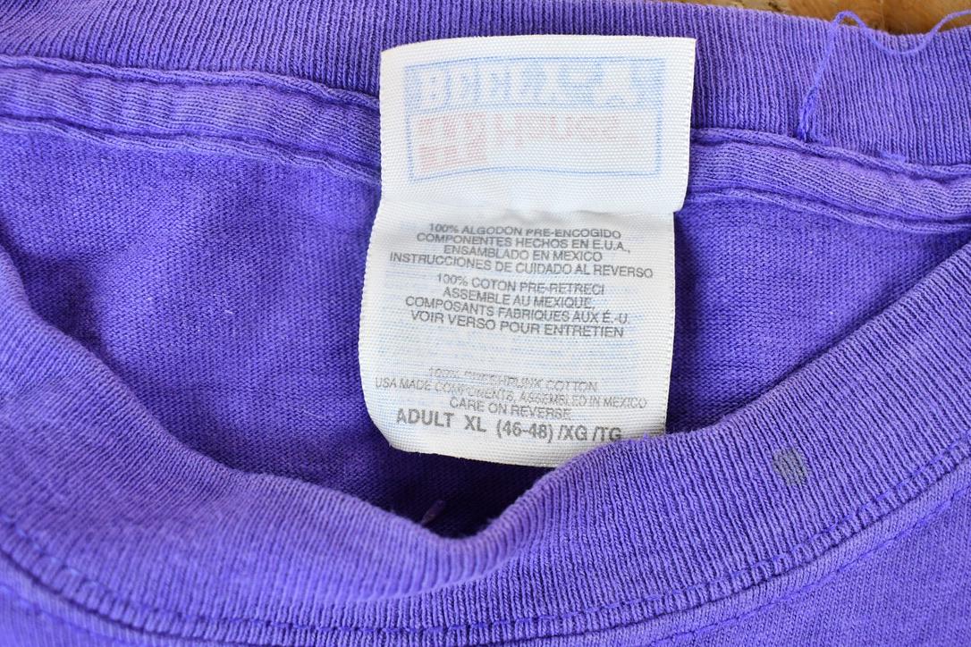 Vintage 1990s Purple The Big Wu Long Sleeve Graphic Band T-Shirt