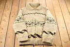 Vintage 1970s Cowichan Curling Sweater