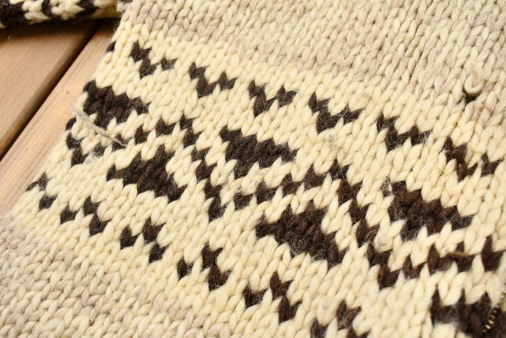 Vintage 1970s Cowichan Curling Sweater