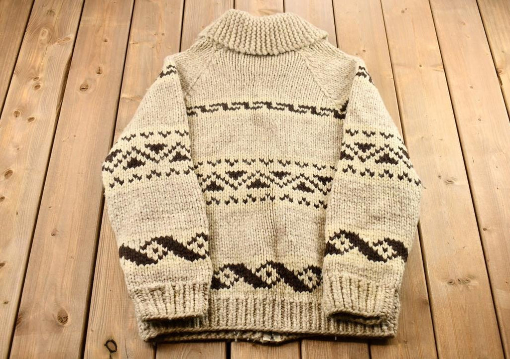 Vintage 1970s Cowichan Curling Sweater