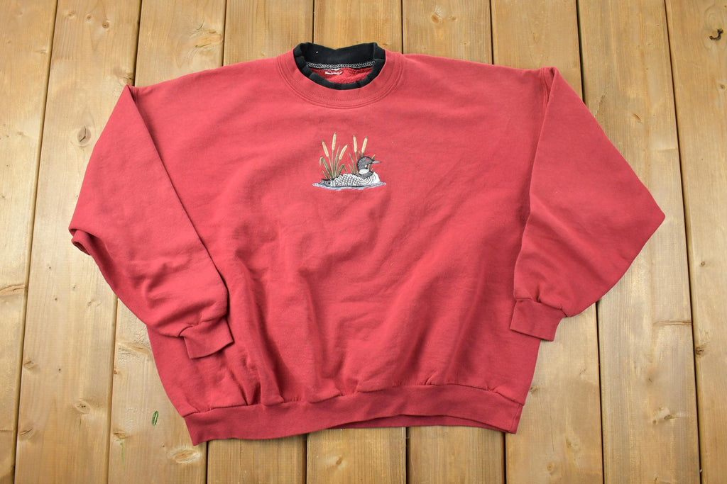 Vintage 1990s Loon Double Collar Crewneck
