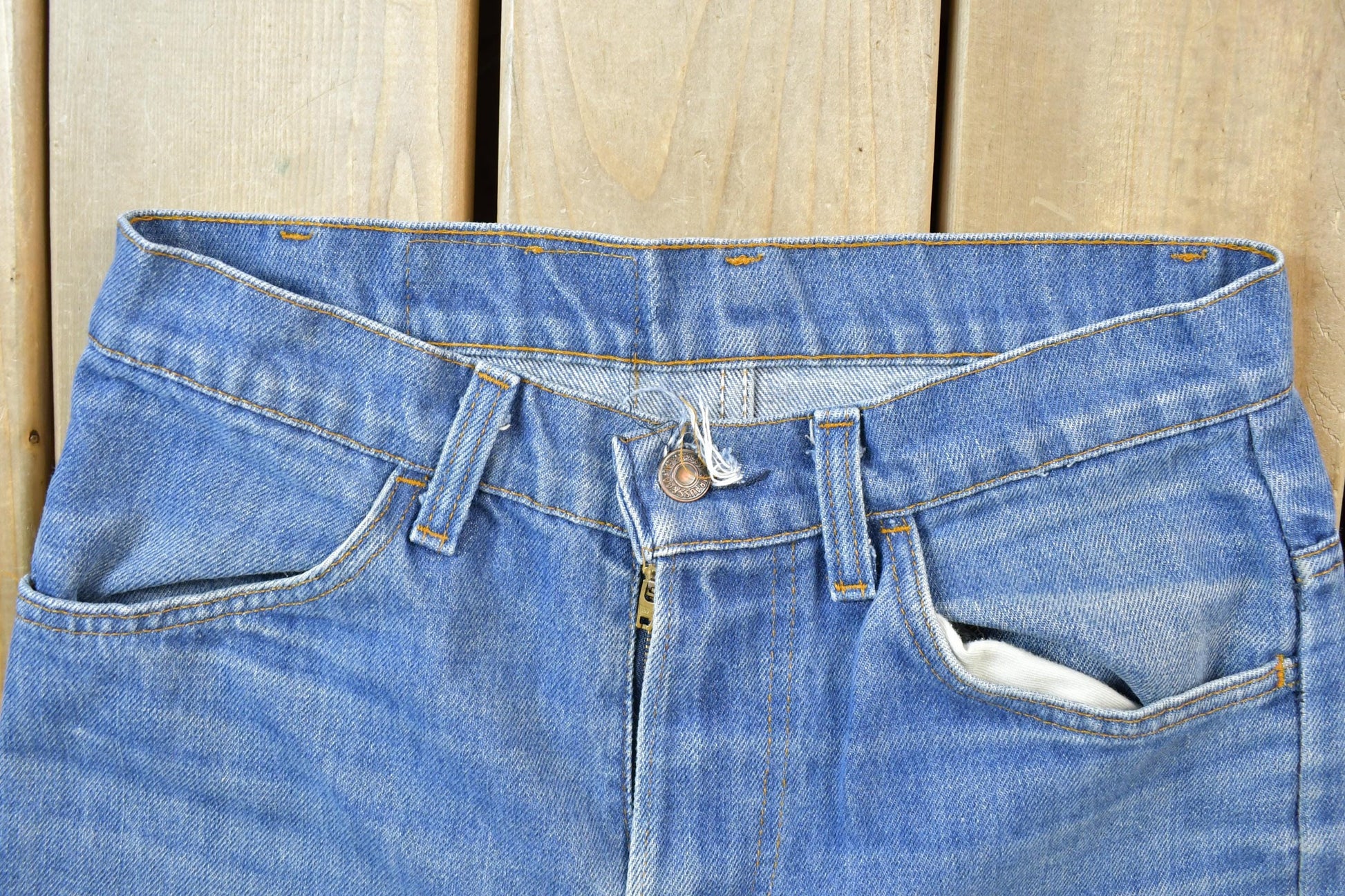 Vintage 1990s Levis Denim Jeans Orange Tab Size Size 31 x 34