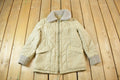 Vintage 1970s Beige Light Puffer Jacket