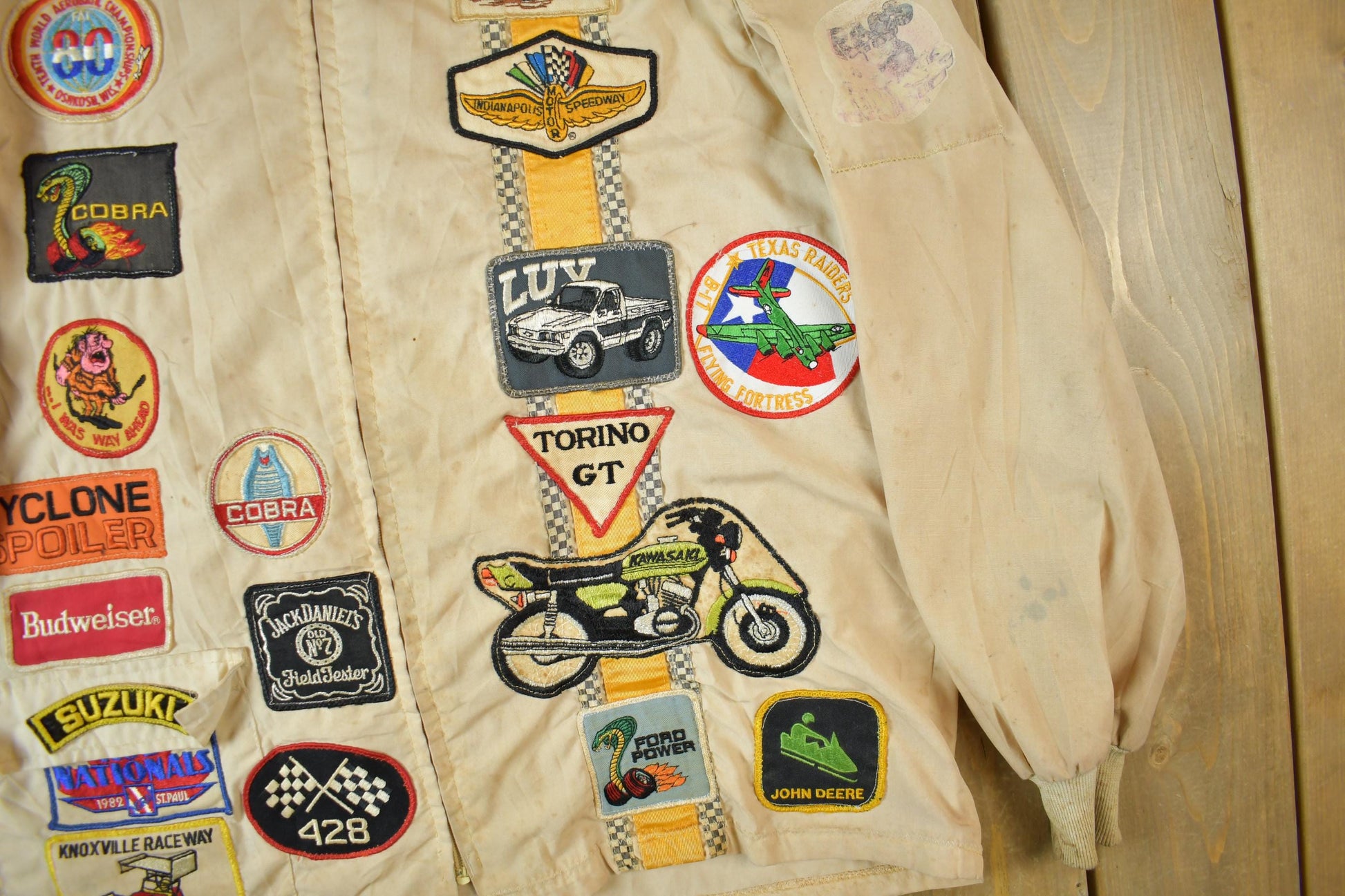 Vintage 1970s Custom Racing Patchwork Jacket
