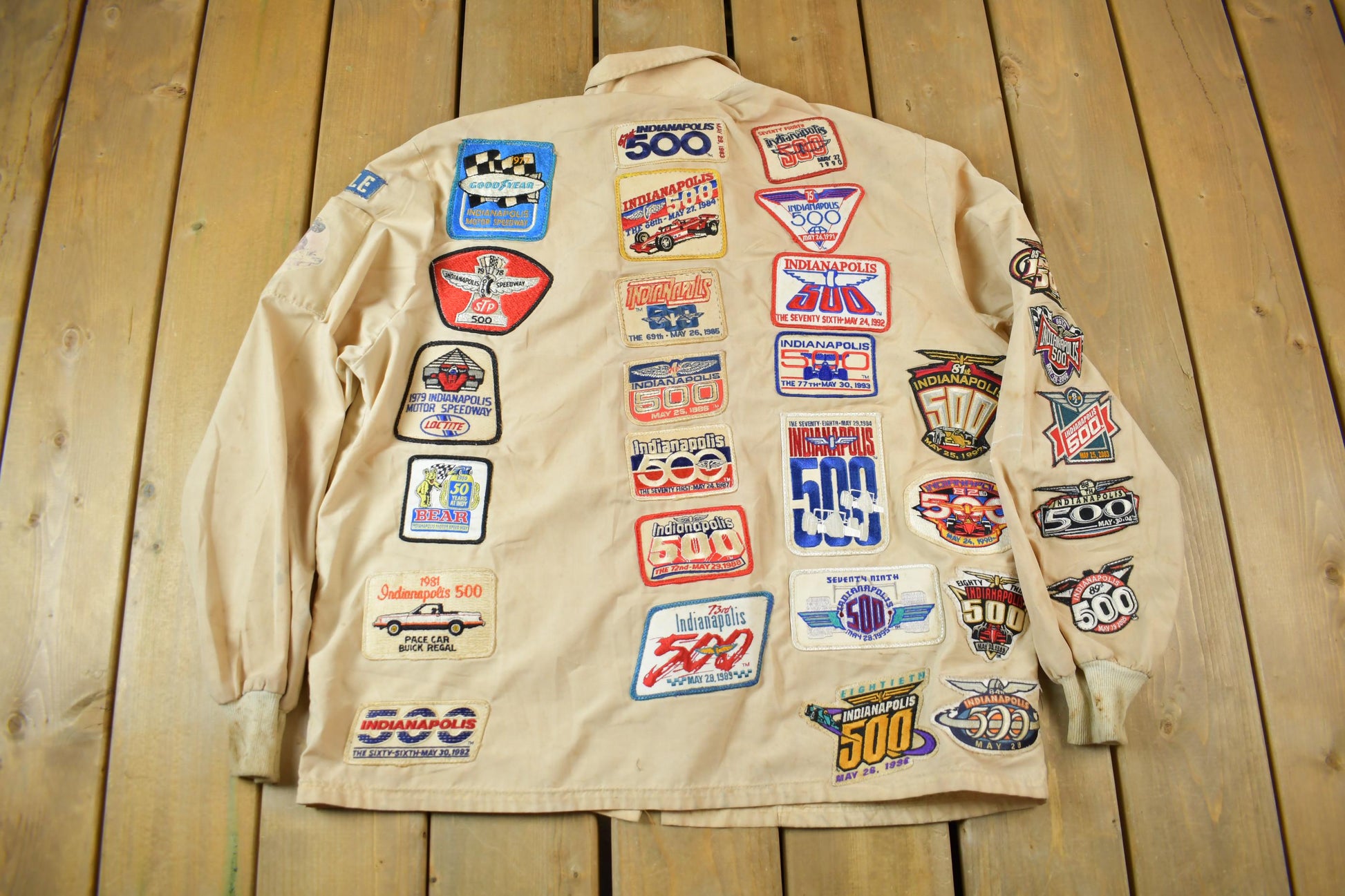 Vintage 1970s Custom Racing Patchwork Jacket