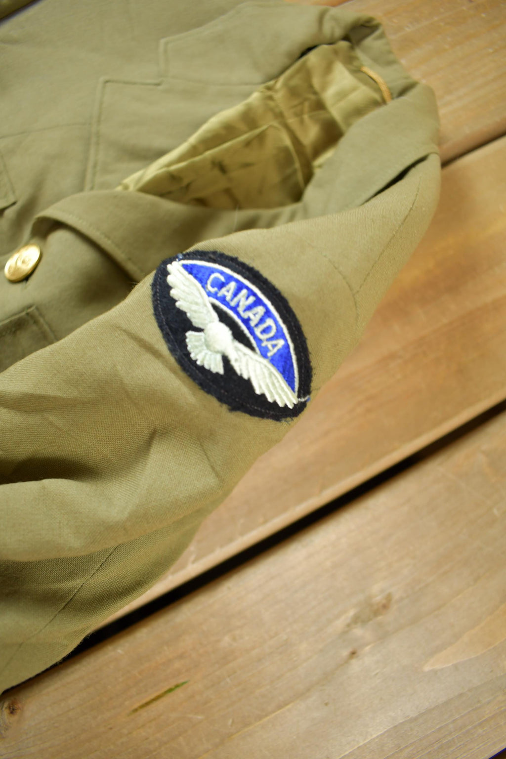 Vintage 1967 Canadian Military Summer Mans Coat Size 36