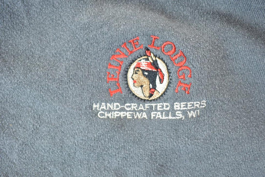 Vintage 1990s Liene Lodge Quarter Zip Mockneck Crewneck Sweatshirt