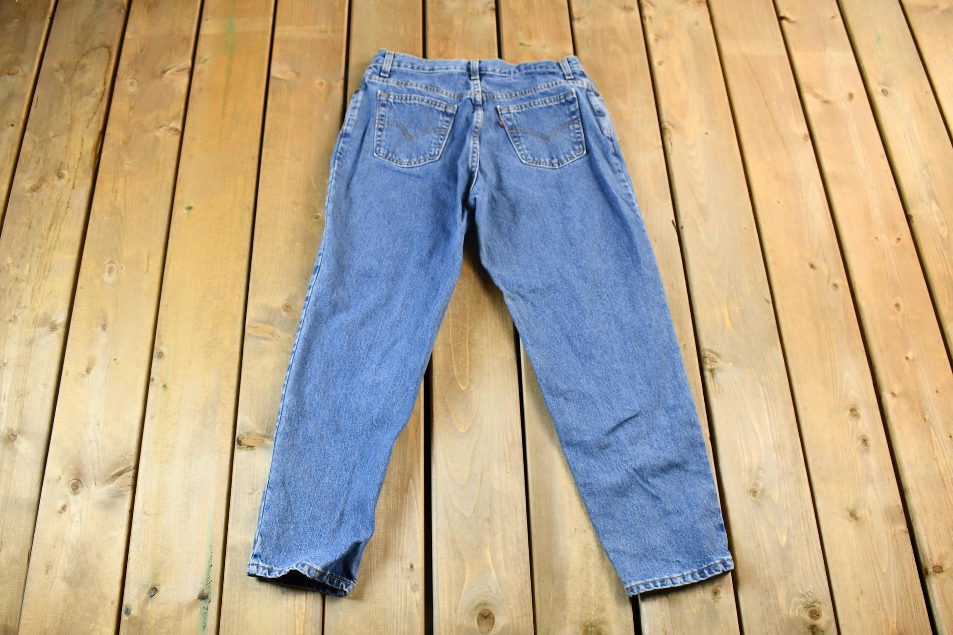Vintage 1990s Levis 550 Relaxed Fit Tapered Leg Denim Jeans Size 30 x 27
