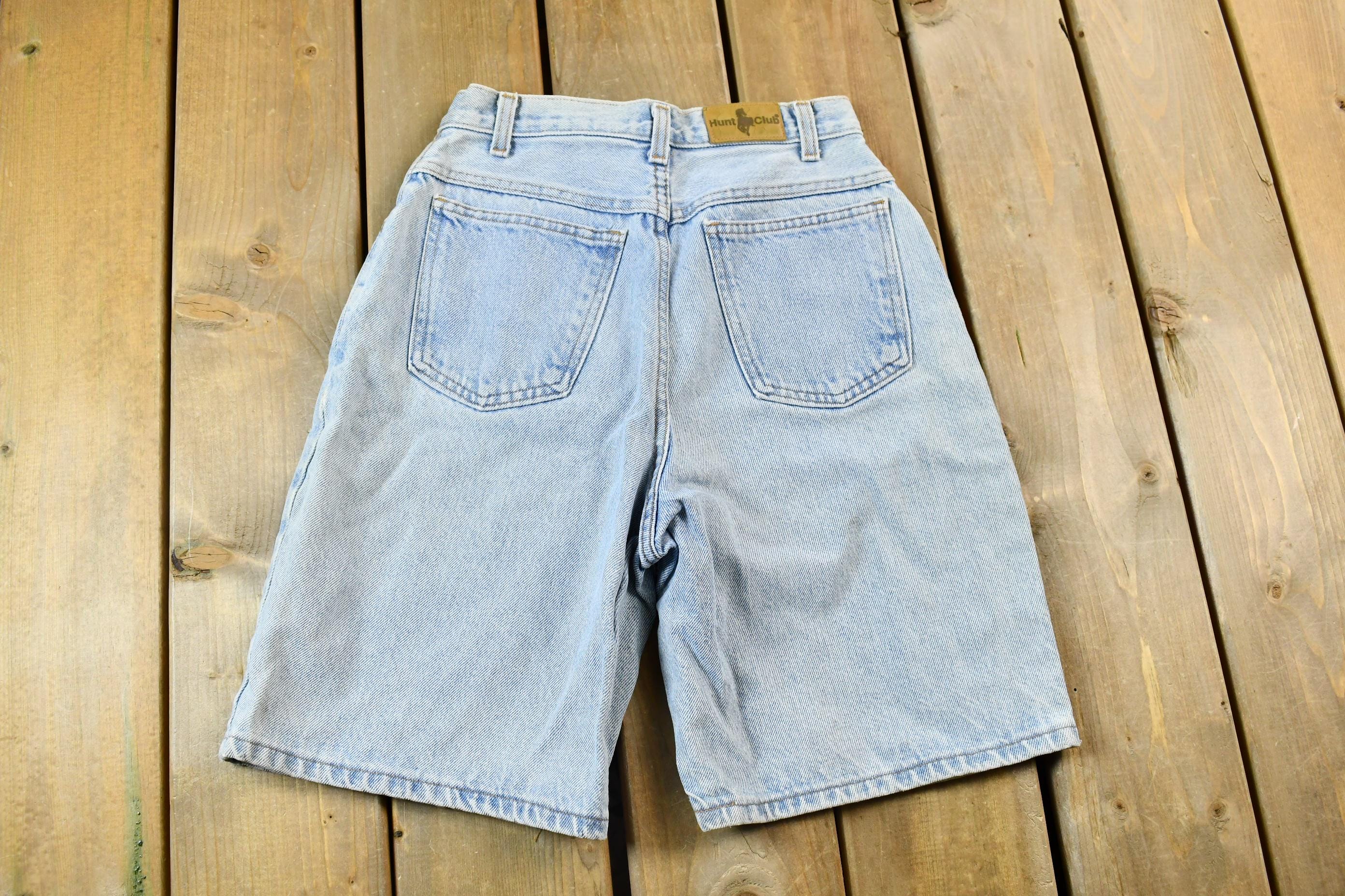 Vintage 1990s Light Wash Hunt Club Jean Shorts Size 26 x 8
