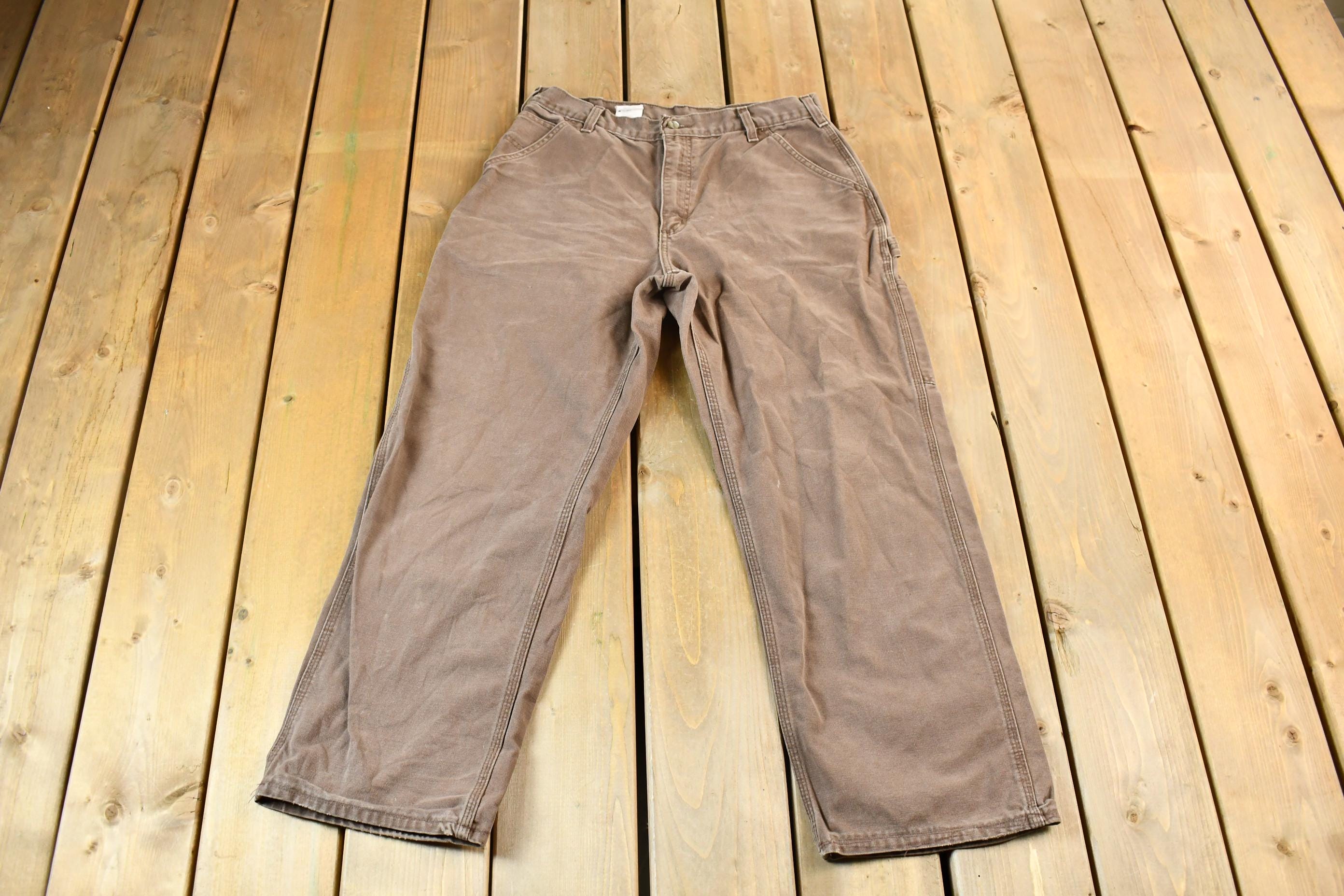 Vintage 1990s Brown Carhartt Work Pants Size 32 x 28