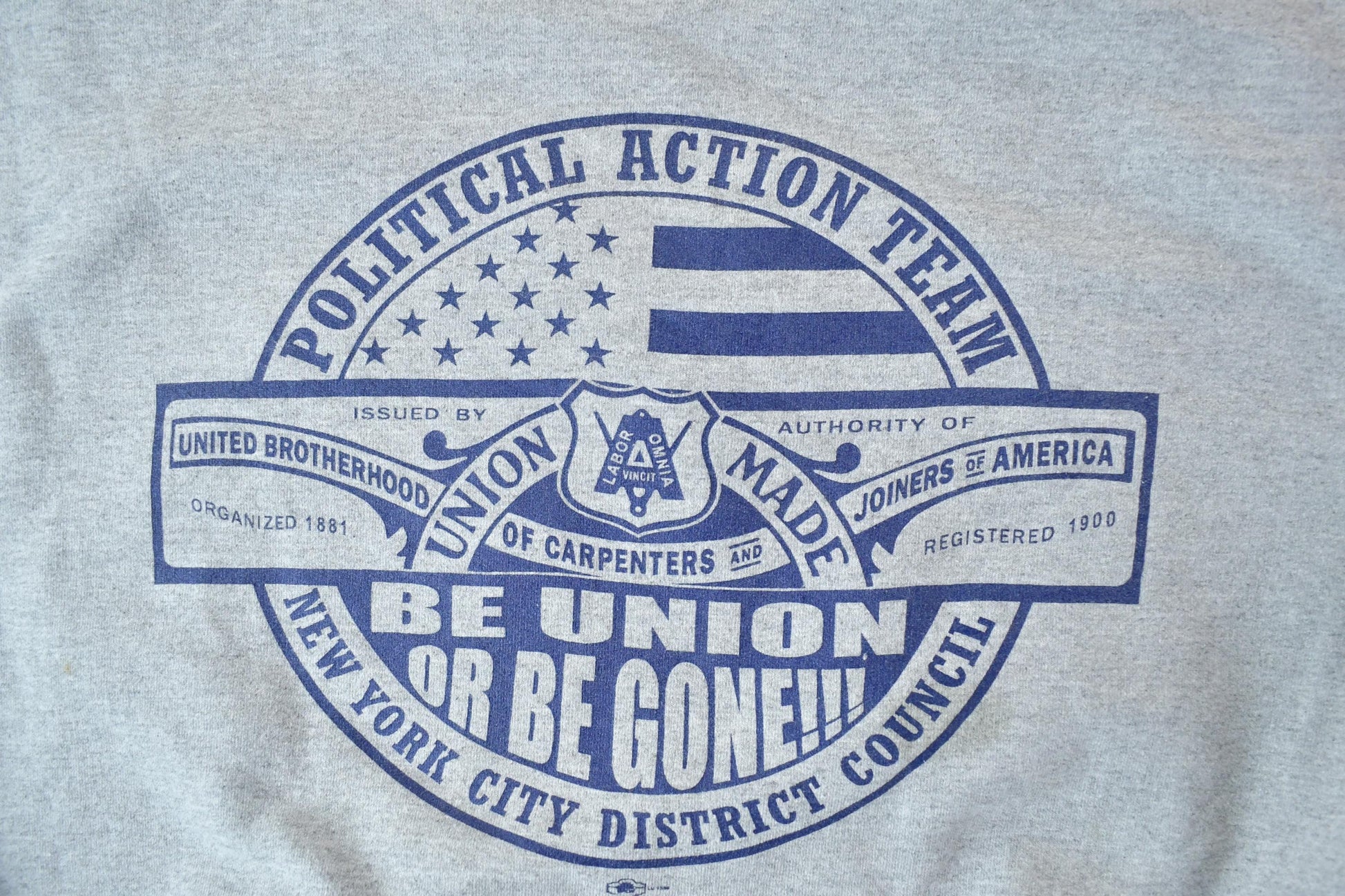 Vintage 1990s NYC Carpenters Union Crewneck Sweatshirt