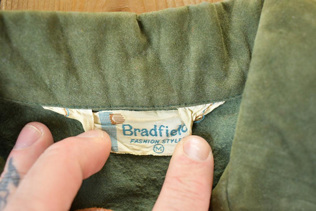 Vintage 1970s Bradfield Hippie Tie Up Collared Sweatshirt