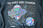 Vintage 1992 World Series Toronto Blue Jays Team Autograph Graphic MLB Crewneck Sweatshirt